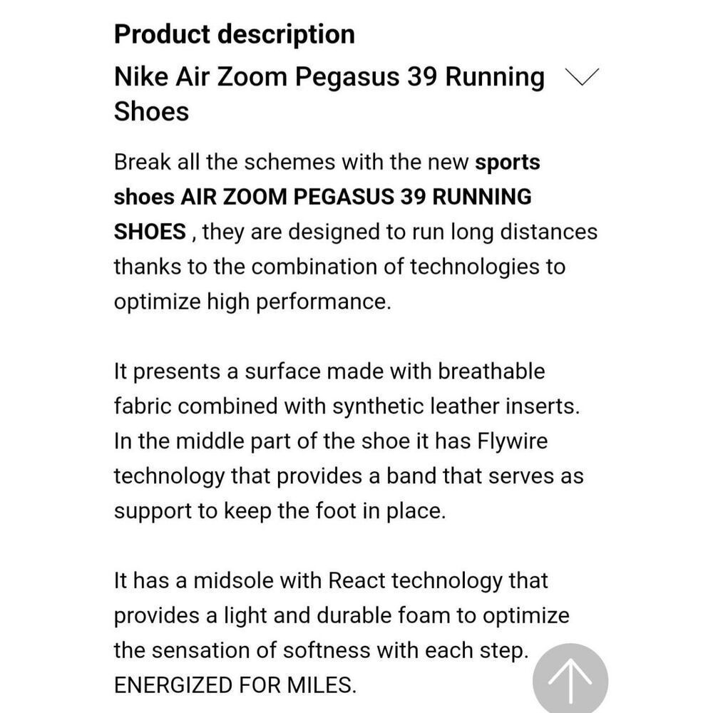 Nike Air Zoom Pegasus 39 Running Shoe - Picture 9 of 15